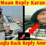 karan aujla amrit maan controversy and reply